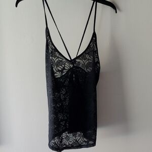 Fabletics Black Lace Camisole